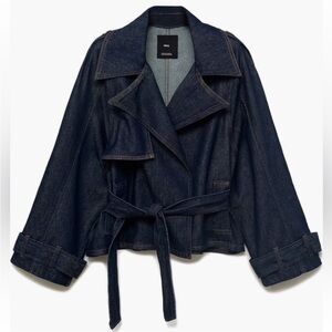 Mango Denim Belted Jacket